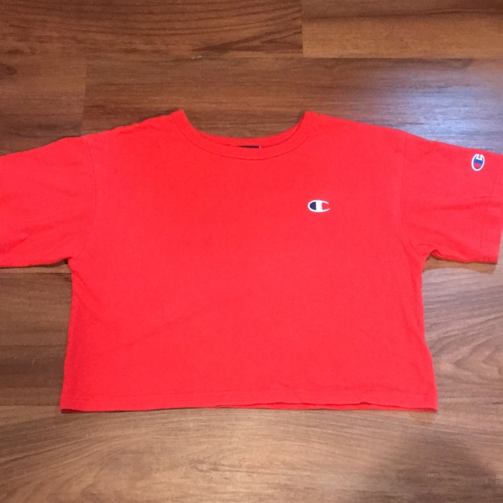 champion shirt crop